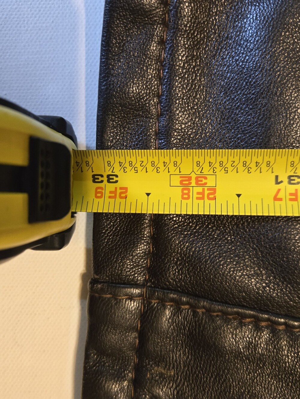 70s Kurland Star Sportswear Cabretta Leather Jacket Car Coat Pile Lined XL - Picture 8 of 8